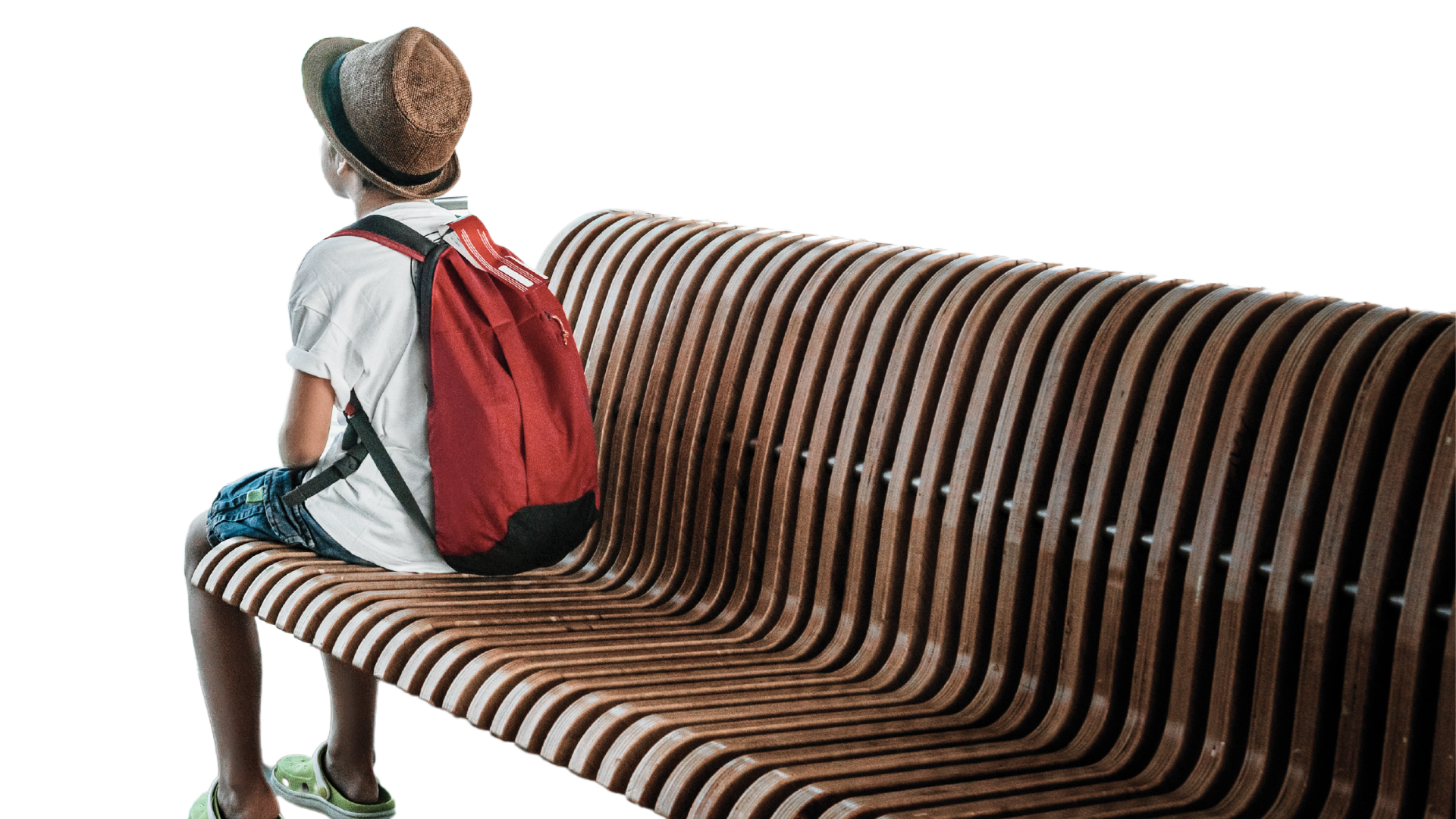 Child on bench